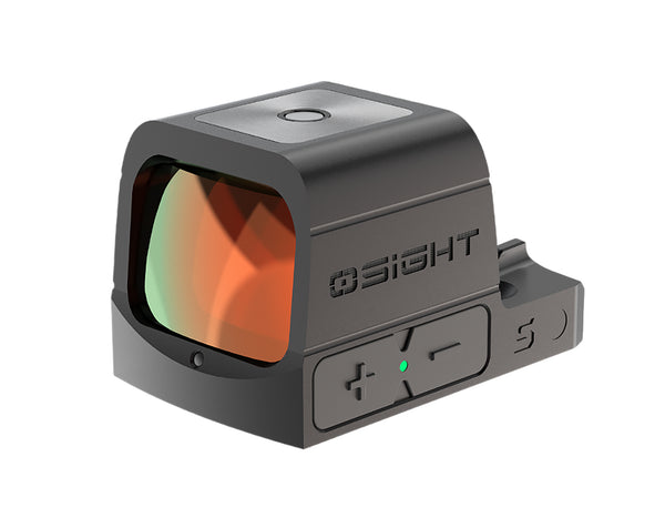 Osight S Black Anodized 1x Multi-Reticle Red Dot Sight 2 MOA Dot 32 MOA Circle RMSc Footprint