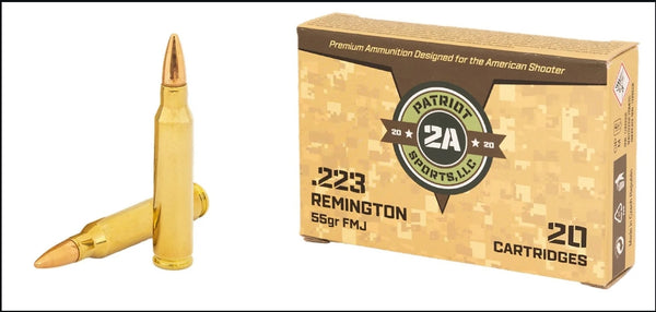 Patriot Sports by STV .223 Remington 55gr FMJ Ammo