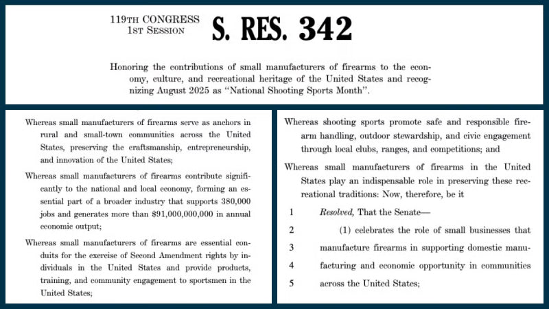 Congressional Resolution Seeks to Establish August 2025 as National Shooting Sports Month