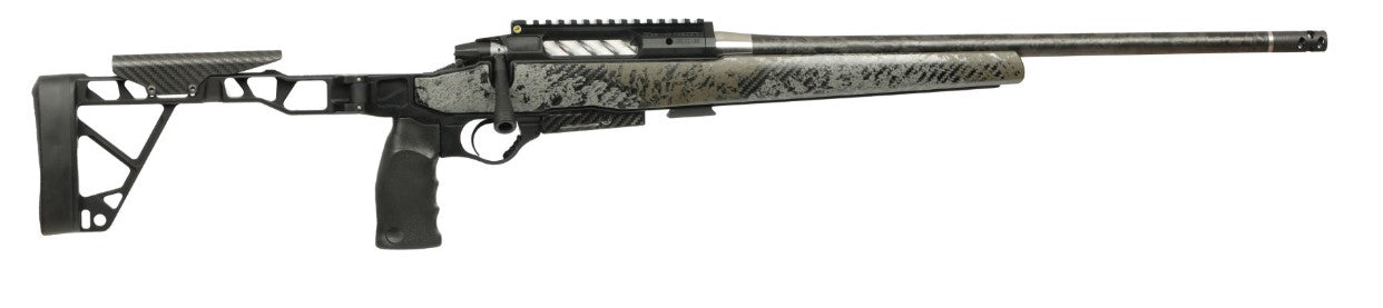 Seekins Precision 11340051F Havak Slam 22 Creedmoor 20" Black Cerakote Threaded Barrel, Black Armorer Anodized Aluminum Receiver w/20 MOA Rail w/Bubble Level, Mountain Shadow Camo Aluminum Seekins Sla