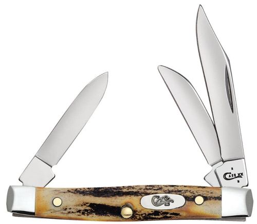 CASE KNIVES GENUINE STAG SMALL STOCKMAN