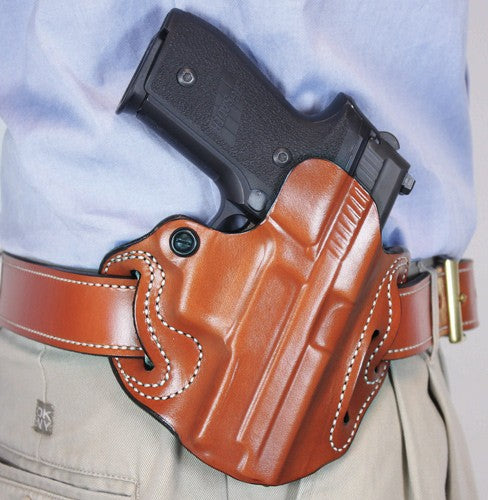 DESANTIS SPEED SCABBARD HOLSTR RH OWB LEATHER SF XDM 3.8" TAN