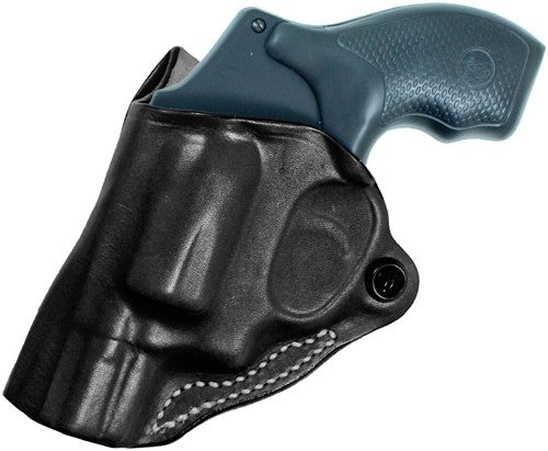 DESANTIS MINI SCABBARD HOLSTER LH OWB LEATHER J-FRM 2-2.25 BL
