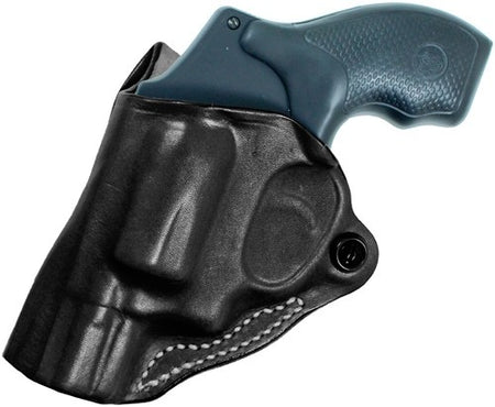 DESANTIS MINI SCABBARD HOLSTER LH OWB LEATHER J-FRM 2-2.25 BL