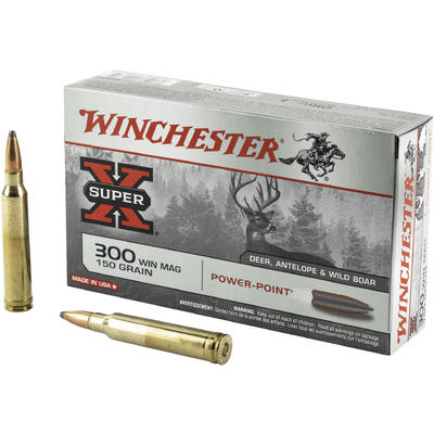 Winchester .300 Win Mag Super-X 150gr PP Ammo