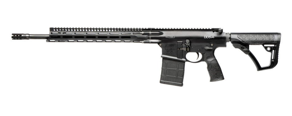 Daniel Defense 0215813210047 DD5 V4 7.62x51mm NATO 18" 20+1 Black Hard Coat Anodized Black Phosphate 6 Position w/SoftTouch Overmolding Stock Black Polymer Grip