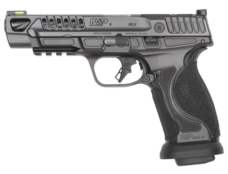 Smith & Wesson 14068 M&P M2.0 Competitor HD 9mm Luger 17+1 5" Overall Black Armornite Stainless Steel Spiral Fluted Barrel, Lightening Cut/Optic Ready/Serrated Slide & Stainless Steel Frame w/Picatinn