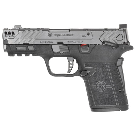 Smith & Wesson 14411 Performance Center Equalizer Micro-Compact Frame 9mm Luger 15+1 3.68" Black Armornite Stainless Steel Barrel & Optic Ready/Ported/Serrated Slide, Black Polymer Frame w/Picatinny R