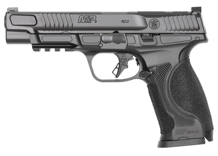 Smith & Wesson 14670 M&P M2.0 Metal 9mm Luger 17+1 5" Black Armornite Stainless Steel Barrel & Optic Ready/Serrated Slide, Black Armornite Stainless Steel Frame w/Picatinny Rail, Interchangeable Palms