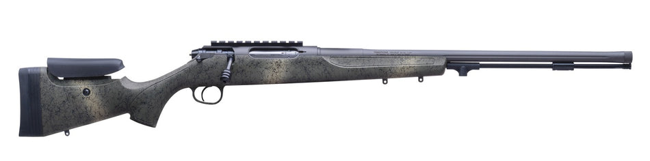 Traditions CR946604437 NitroBolt 50 Cal Firestick 24" Tungsten Cerakote Fluted Threaded Barrel, Tungsten Cerakote Receiver w/Picatinny Rail, Adj Cheek Piece & LOP Desert Web Synthetic Stock