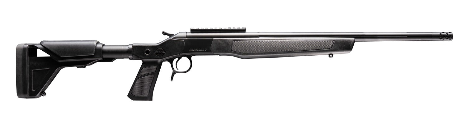 CVA CR4442XP Scout XP 45-70 Gov 1rd 20" Matte Stainless Steel Threaded Barrel & Receiver w/Picatinny Rail, Graphite Black Adjustable Synthetic Stock