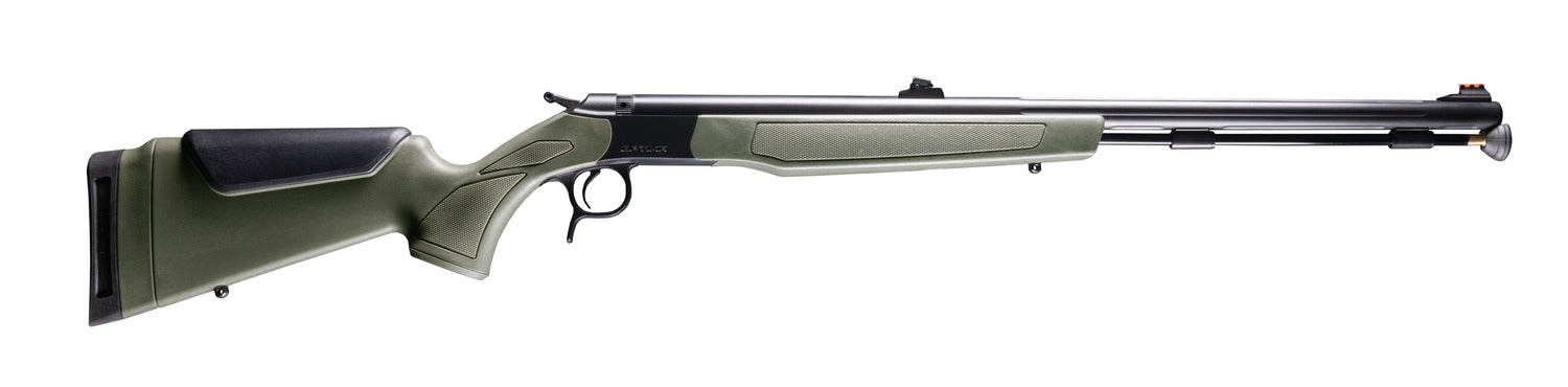 CVA PR2046NW Optima Northwest 50 Cal 26" Black Nitride Single Shot Barrel, Black Nitride Drilled & Tapped Stainless Steel Receiver, Adj Comb OD Green Synthetic Stock