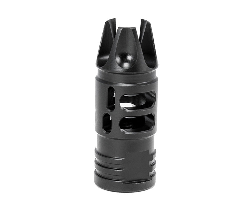 Mission First Tactical 3 Prong Ported Muzzle Brake, 223REM/556NATO, Fits AR-15, Crush Washer Included E2ARMD1