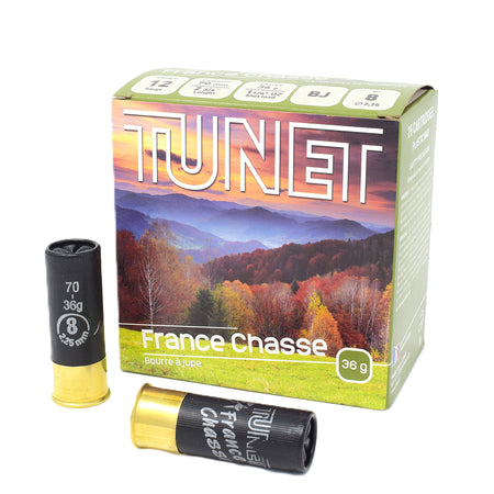 Tunet France Hunting Skirted Wad 12 Gauge 2 3/4" 1 1/4 oz #8 Shot