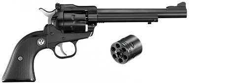 Ruger 0622 Single-Six Convertible 22 LR/22 WMR 6rd 6.50" Blued Alloy Steel Barrel, Cylinder & Frame, Black Checkered Rubber Grip, Transfer Bar Safety, Exposed Hammer