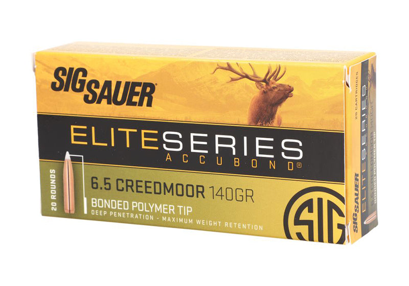 Sig Sauer 6.5mm Creedmoor Elite Hunting 140gr PolyTip Ammo
