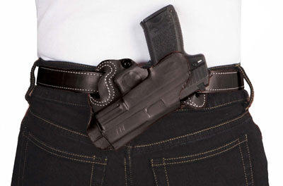 DESANTIS SMALL OF BACK HOLSTER RH OWB LEATHER S&W J 2-2.25 BL