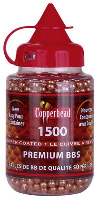 CROSMAN COPPER COATED BB'S- CASE OF 12-PACKS OF 1500 EACH