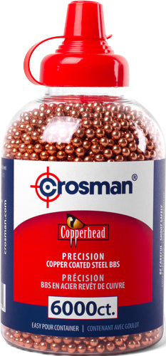 CROSMAN COPPER COATED BB'S- CASE OF 6-PACKS OF 6000 EACH
