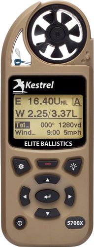 KESTREL 5700X WEZ W/ APPLIED BALLISTICS TAN