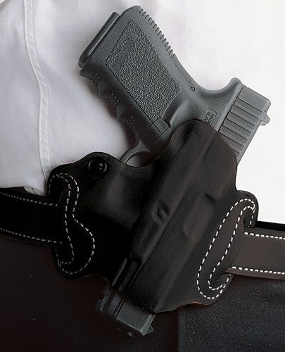 DESANTIS MINI SLIDE HOLSTER OWB RH LTHR FOR GLOCK 20/21 BL