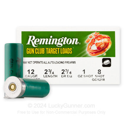 Remington Gun Club 12 Gauge 2.75" 1 oz #8 Shot