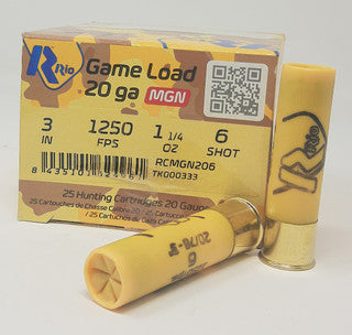 Rio Game Load 20 Gauge 3" 1 1/4 oz #6 Shot