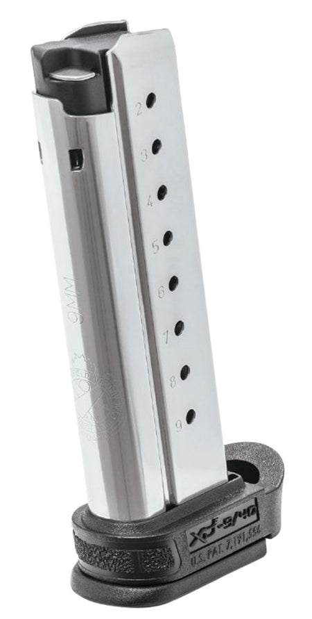 Springfield Armory XDE09091 XD-E 9rd Detachable w/Extended Sleeve 9mm Luger Stainless Steel