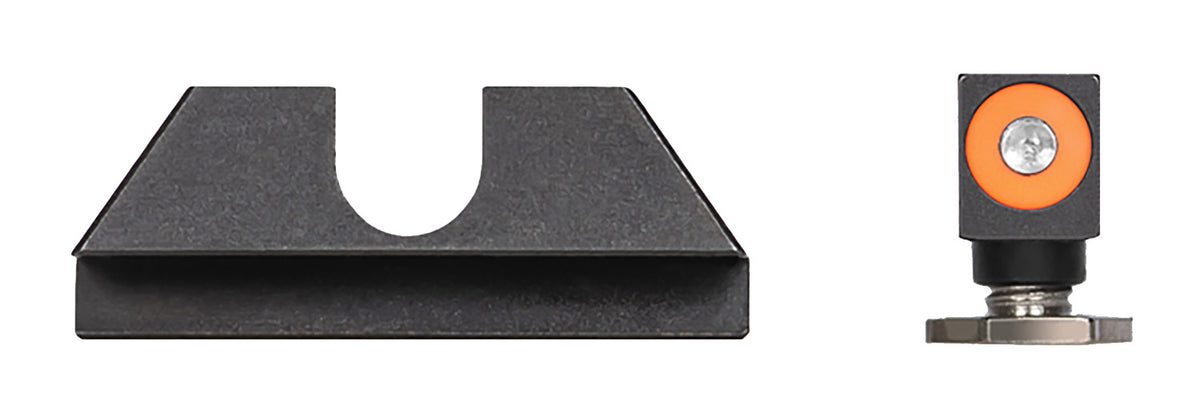 Night Fision GLK003014OGZ Tritium Night Sights For Glock Green Tritium Orange Outline Front Sight- Black/Blank Rear Sight Glock 42/43/43X
