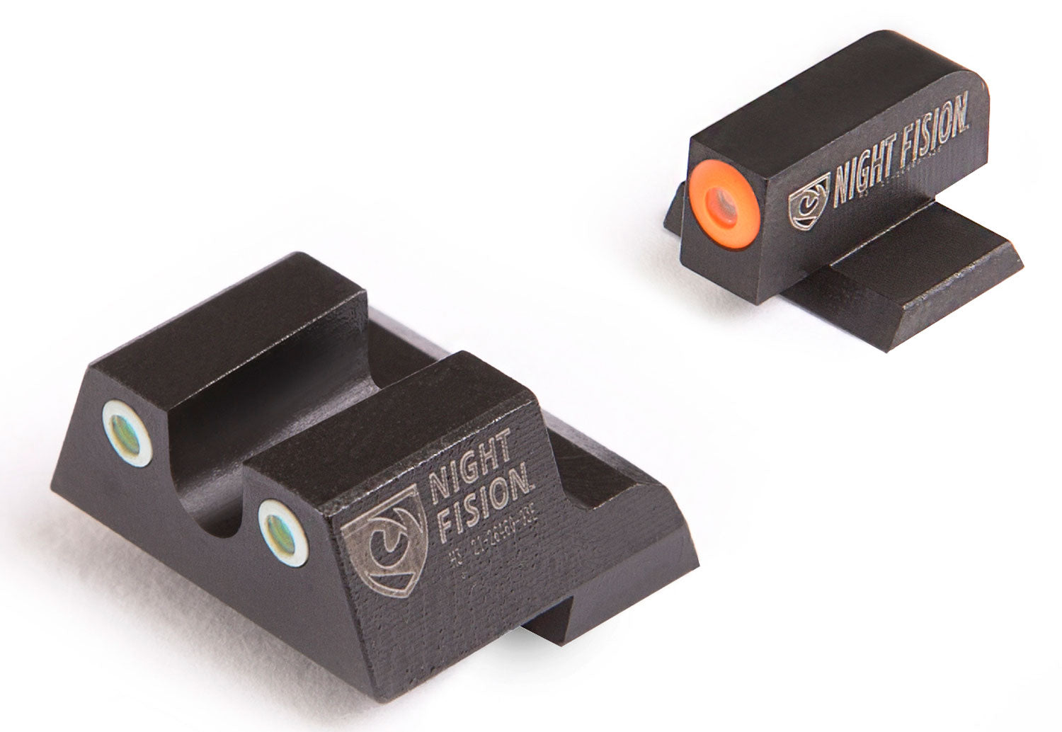 Night Fision CNK027007OGW Tritium Night Sights for Canik Green Tritium Orange Outline Front Sight-Green Tritium White Ring Rear Sight TP9SF/TP9SF Elite
