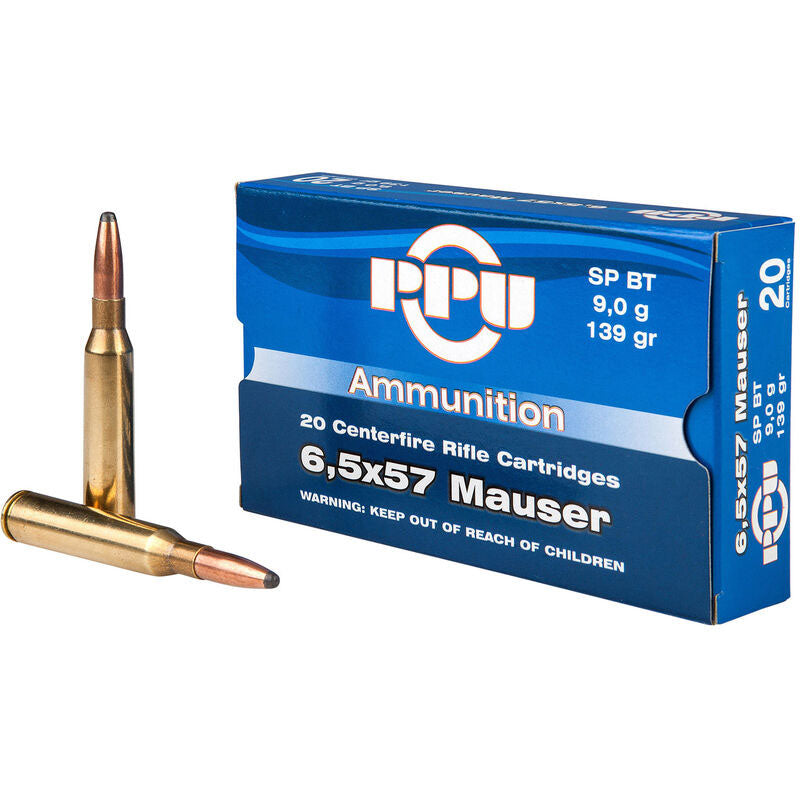 Prvi Partizan 6.5x57mm Mauser  139gr JSP Ammo