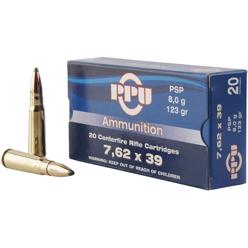 Prvi Partizan 7.62x39mm Metric Rifle 123gr JSP Ammo