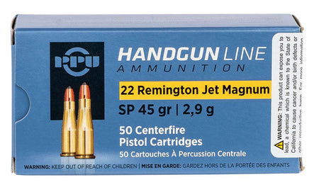 Prvi Partizan .22 Rem Jet Mag Handgun 45gr JSP Ammo