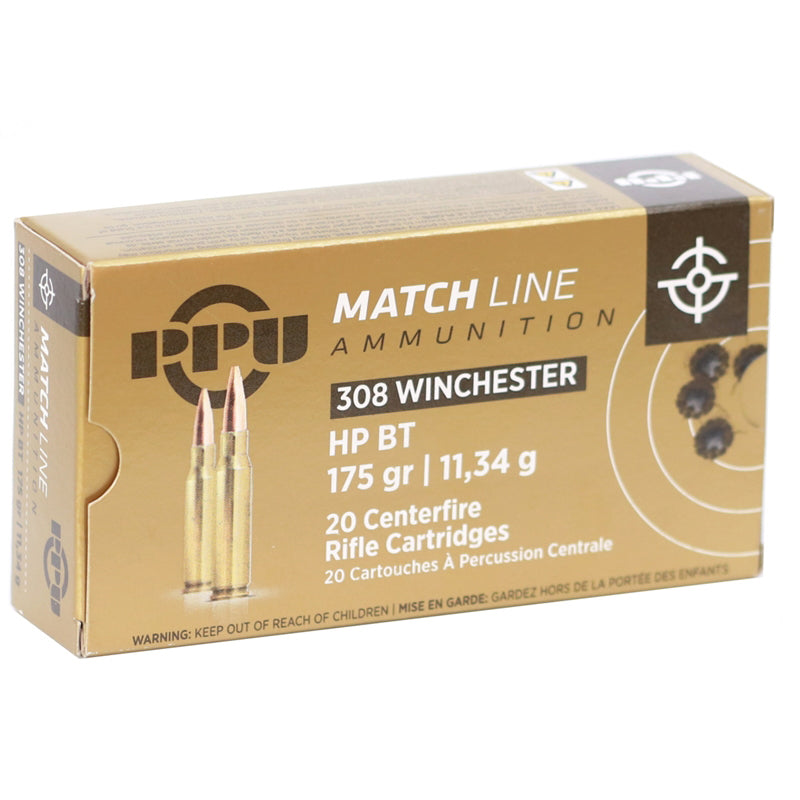 Prvi Partizan .308 Win / 7.62x51mm Match 175gr BTHP Ammo