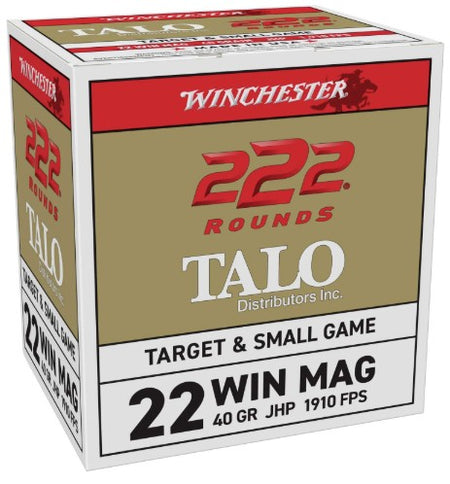 Winchester .22 Magnum / WMR TALO Power-Point 40gr JHP Ammo