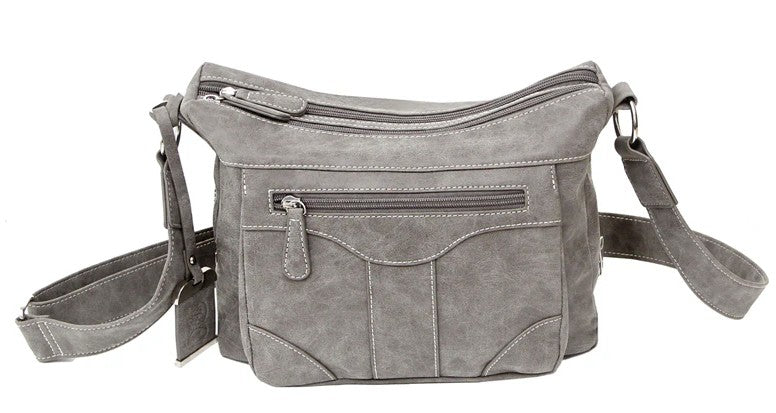 ConCarry Purse Cross Bdy W/Holster Gry/Suede