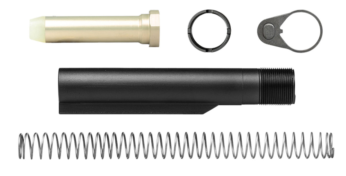 Aero Precision APRH100151 Buffer Kit 7075-T6 Aluminum Black Mil-Spec 6 Position for AR-15