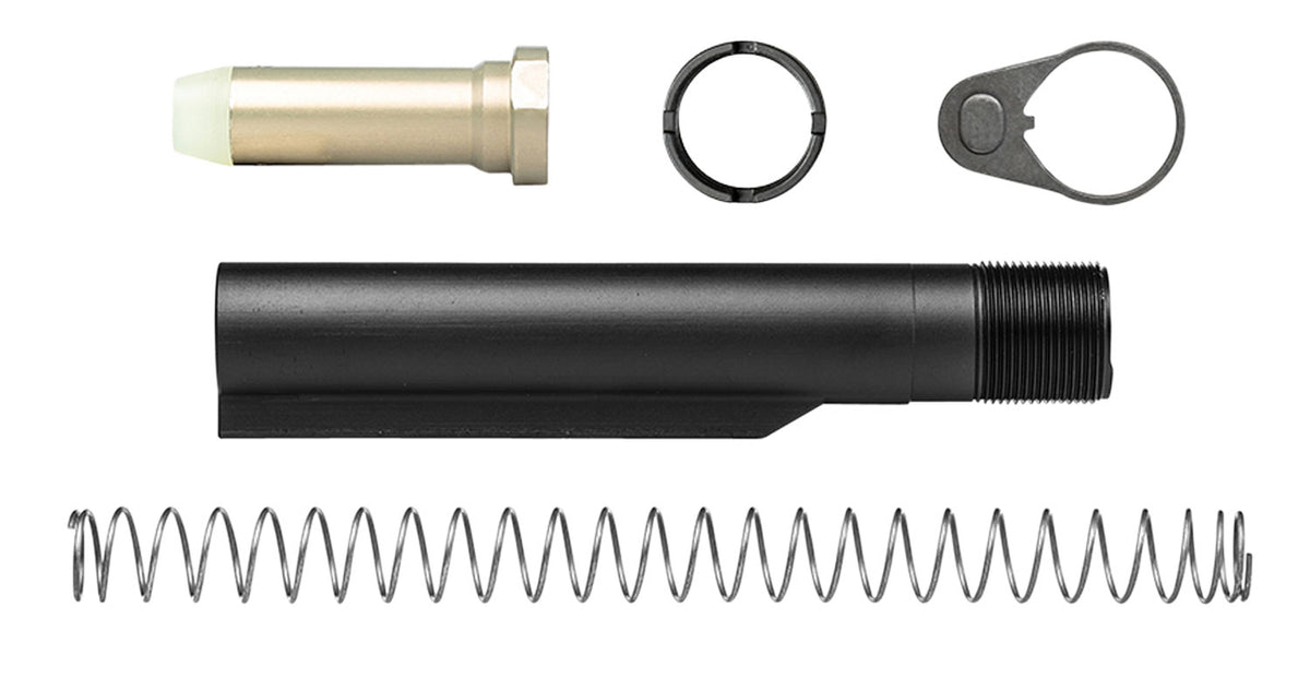 Aero Precision APRH100158 Buffer Kit 7075-T6 Aluminum Black Mil-Spec 6 Position for 308 M5 Platform