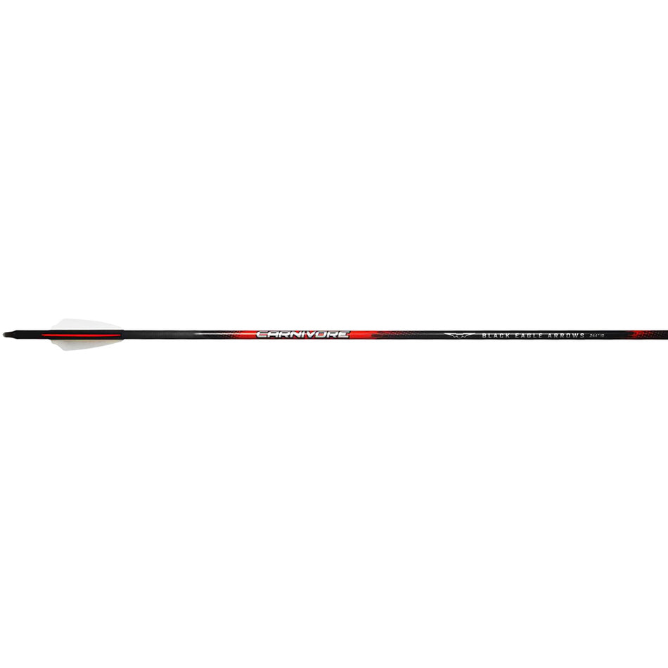 Black Eagle Carnivore Arrows .003 350 2.5 in. Shield Cut 6 pk.