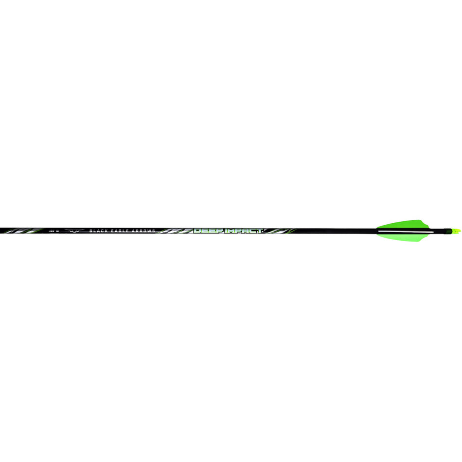 Black Eagle Deep Impact Arrows .001 400 2.5 in. Shield Cut 6 pk.