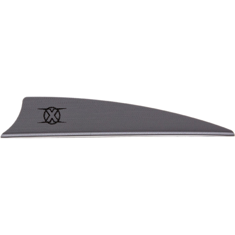 Bohning X Vanes Shield Cut 3 in. Silver 36 pk.