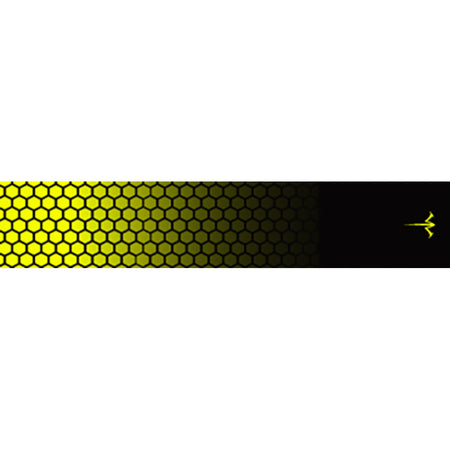 White Water Archery Honeycomb Fade Arrow Wraps Fade Flo Yellow 5 in. x 1.125 in. 15 pk.