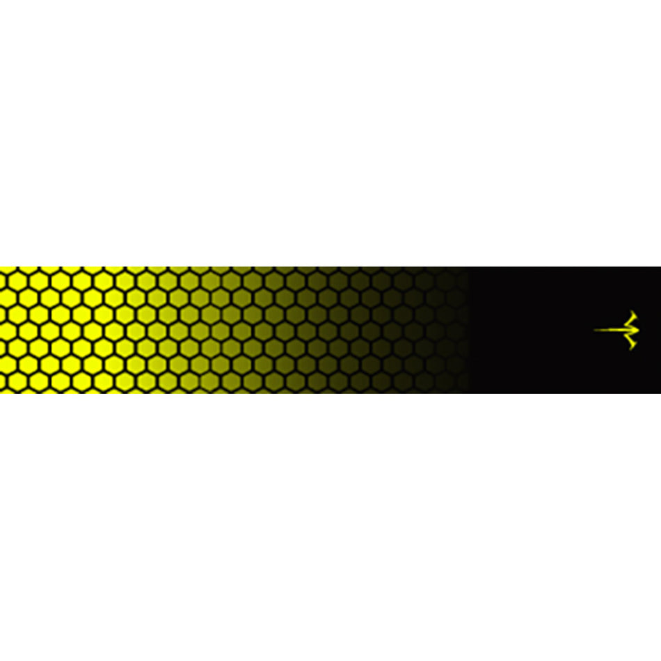 White Water Archery Honeycomb Fade Arrow Wraps Fade Flo Yellow 5 in. x 1.125 in. 15 pk.