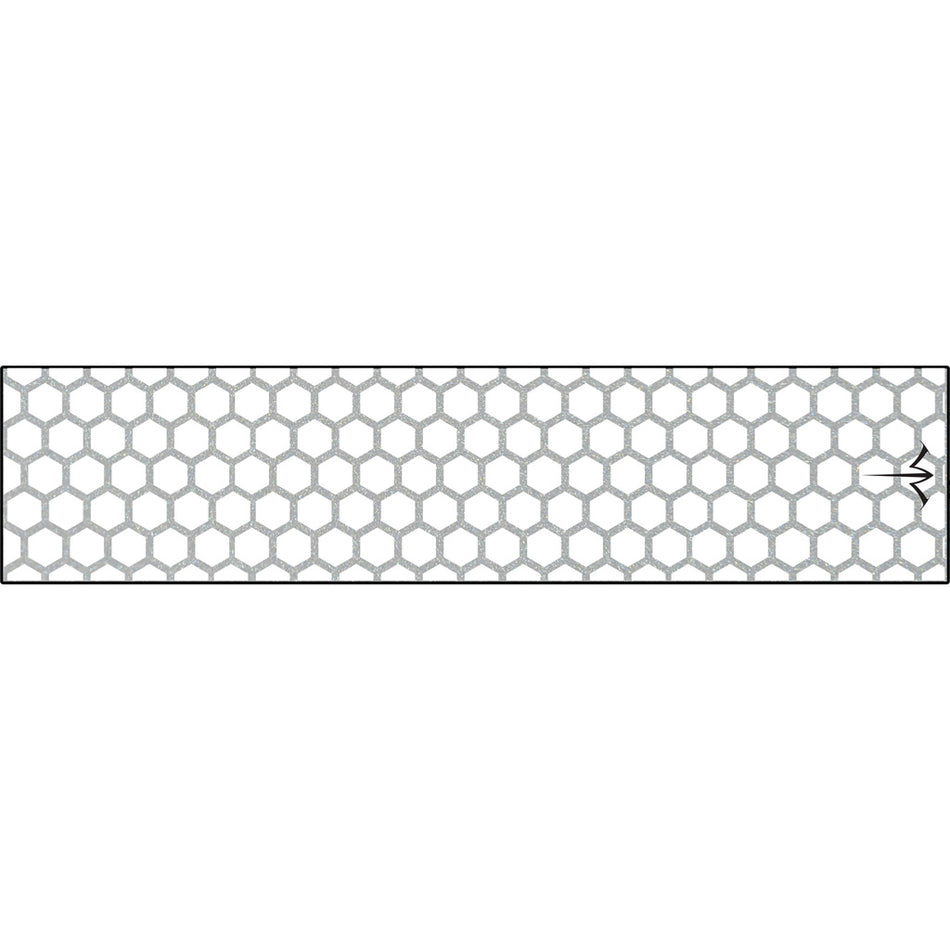 White Water Archery Reflective Arrow Wraps Honeycomb White 5 in. x 1.125 in. 15 pk.
