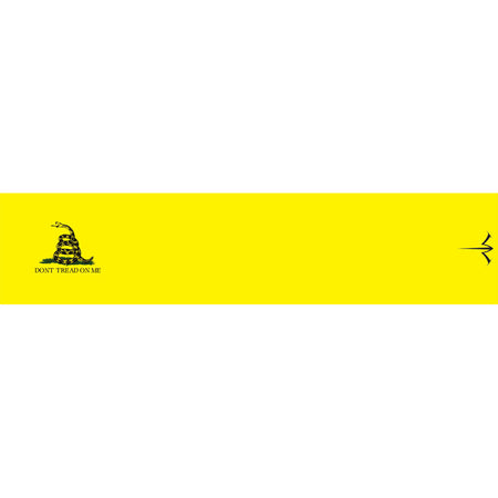 White Water Archery Arrow Wraps Gadsden Yellow 5 in. x 1.125 in. 15 pk.
