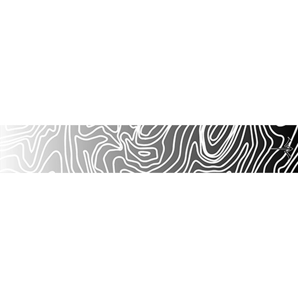 White Water Archery Topo Fade Arrow Wraps White 5 in. x 1.125 in. 15 pk.