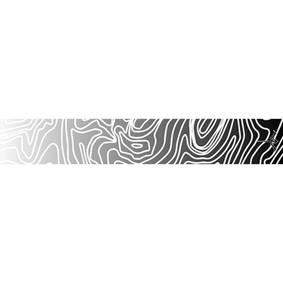 White Water Archery Topo Fade Arrow Wraps White 5 in. x 1.125 in. 15 pk.