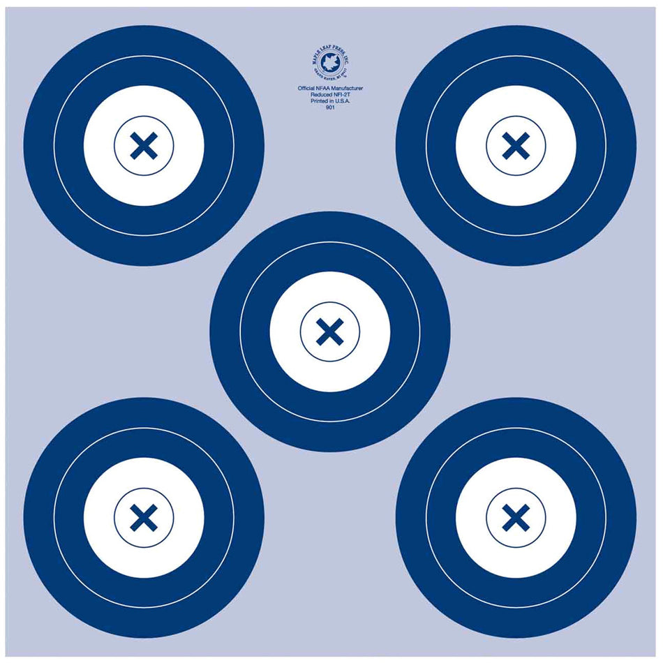 Maple Leaf NFAA Indoor Target 5 Spot Target 25 pk.