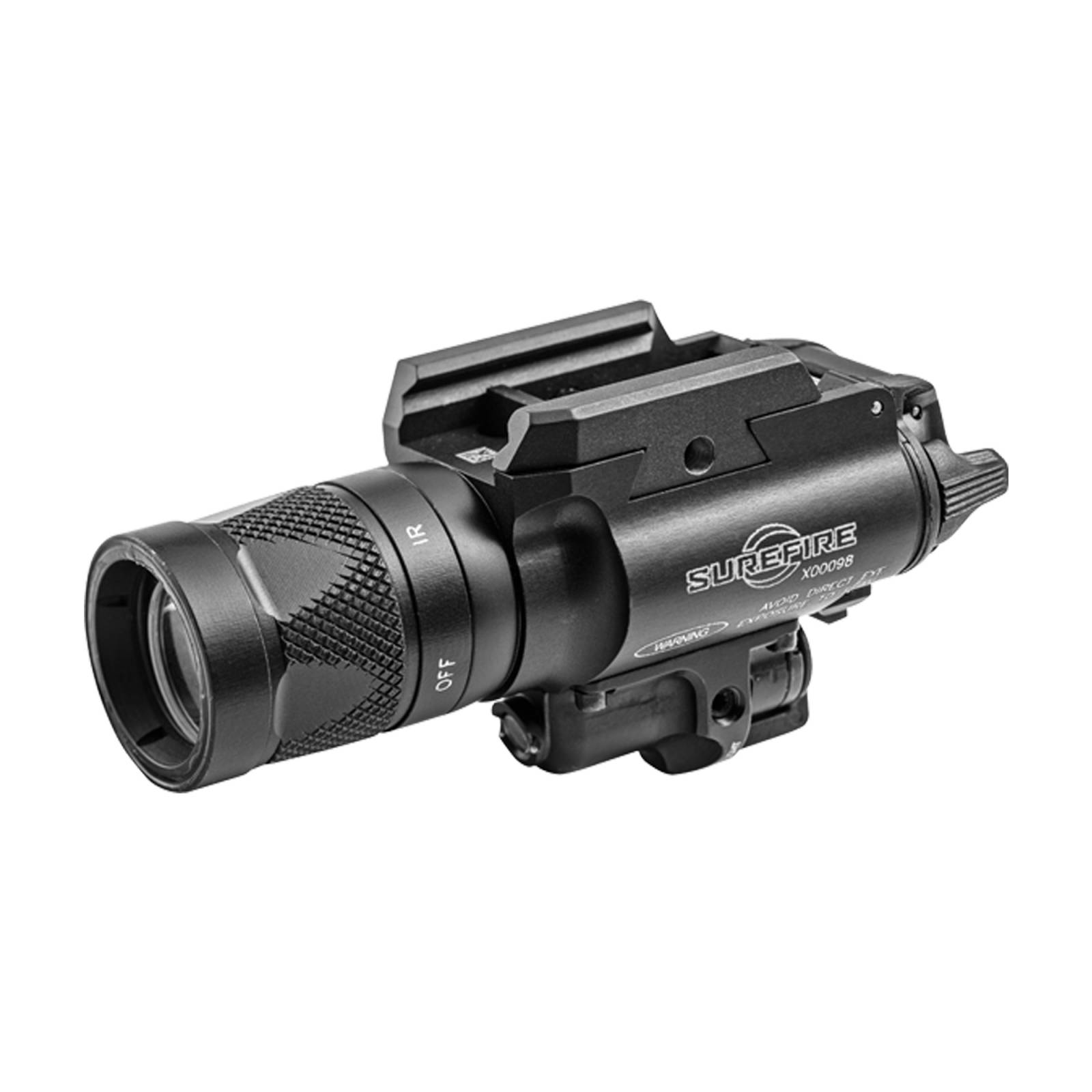 SUREFIRE WEAPONLIGHT X400 ULTRA 6V PIC RAIL MT 600 LUMENS RED LASER BLACK PUSH/TOGGLE SWITCH