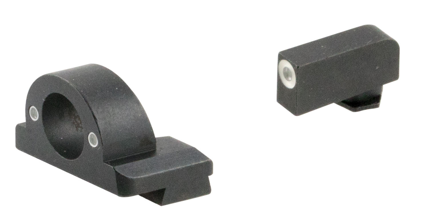 AmeriGlo GL5125 Ghost Ring Sight Set for Glock Green Tritium White Outline Front Sight-Green Tritium Rear Sight